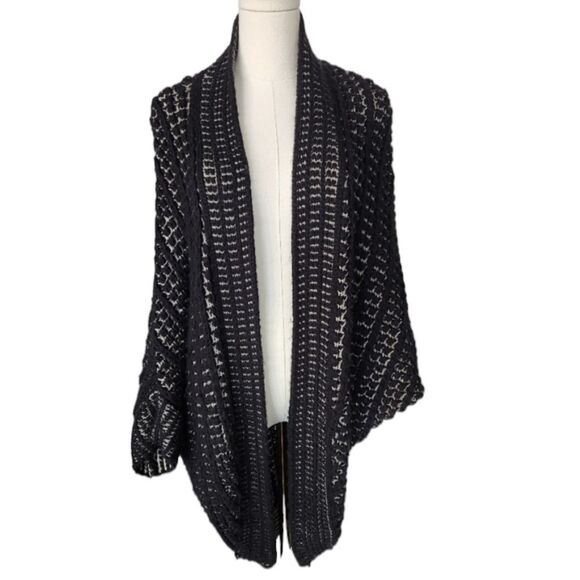 Zara Sweaters - Zara Shawl Batwing knit wrap sweater - Size Medium